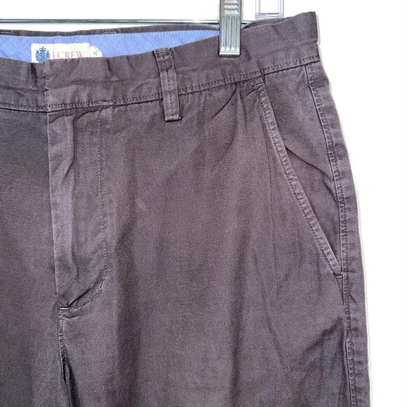 JCrew Men’s Washed Grey Cotton Chino Shorts Size 32 - Picture 2 of 9